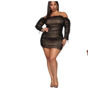 puffy mesh dress Off The Shoulder Colorful Embrioiderey Puffy Mesh Wedding Dress -